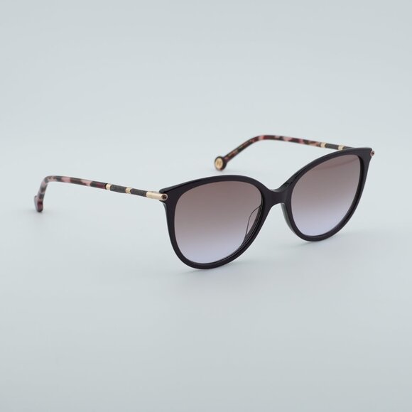 Carolina Herrera HER 0189/G/S T1W Sunglasses Plum Cat Eye Frame, Violet Lenses - Picture 8 of 11